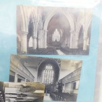 Postcards, Northamptonshire collection including street scenes, views, RP, churches and interiors,