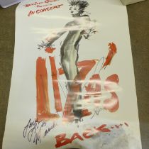 A Liza Minnelli poster, signed