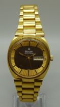 A Bulova Accutron day date wristwatch