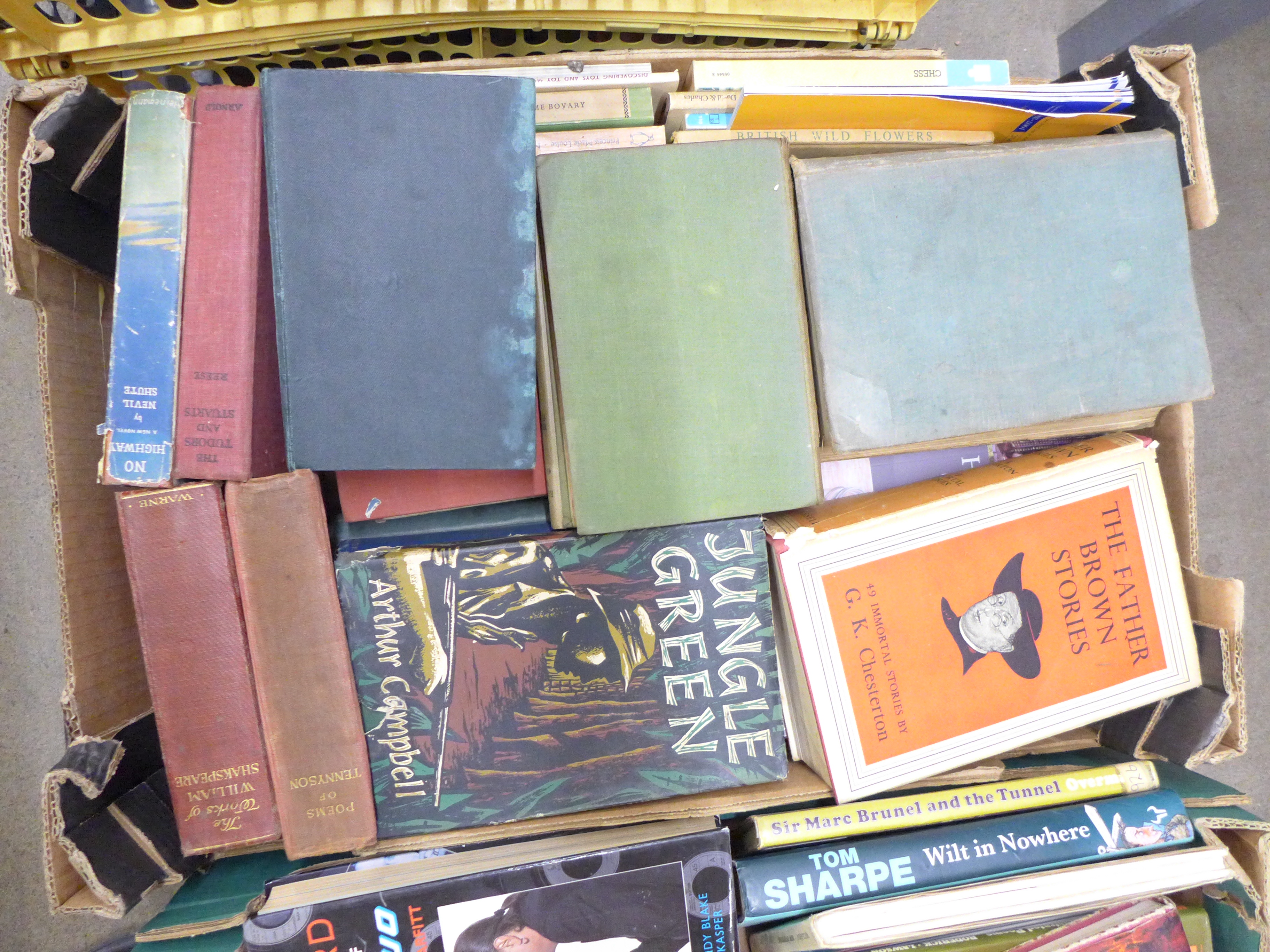 Four boxes of books; Dickens collection, Firearms Encyclopedia, History and novels **PLEASE NOTE - Image 3 of 5