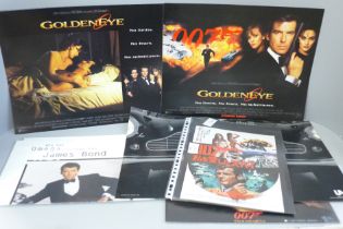 James Bond; lobby cards and poster including Goldeneye