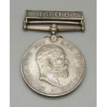 An Edward VII Natal Native Rebellion Medal with 1906 clasp to Pte. W. Griggs, Durban Light Infantry