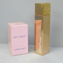 Giorgio Armani My Way Eau de Parfum, 50ml, and Michael Kors Rose Radiant gold Eau de Parfum 50ml,