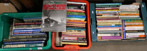 Over 100 books on railways **PLEASE NOTE THIS LOT IS NOT ELIGIBLE FOR POSTING AND PACKING**