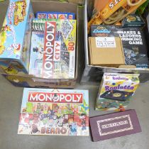 A collection of games including Monopoly, Roulette, etc. **PLEASE NOTE THIS LOT IS NOT ELIGIBLE