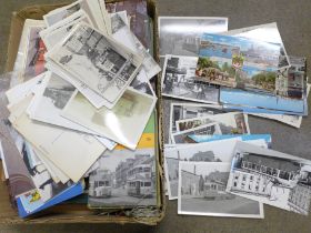 A large collection of tram photographs and postcards