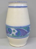 A Poole pottery vase, 19cm