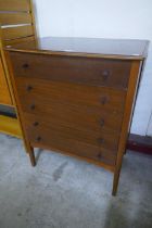 A tola wood chest of drawers