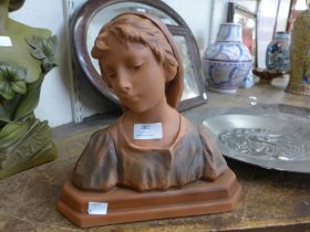 An Art Nouveau style bust