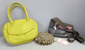 Three lady's handbags including Radley