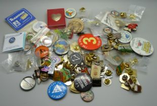 Over 100 pins and badges