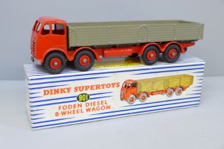 A Dinky Supertoys 901 Foden diesel 8-wheel wagon, boxed