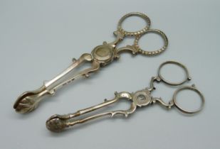 Two pairs of 19th Century sugar nips