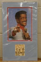 A Sammy Davis Jnr. autograph display