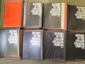 Seven volumes of History of The English Speaking Peoples, Churchill, by Purnell Publishing Ltd