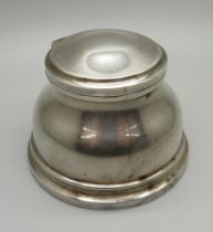 An Asprey silver inkwell, signed Asprey, London 1929