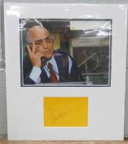 A Kojak Telly Savalas autographed display