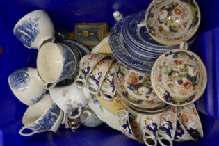 A large collection of tea ware, mixed china, etc. (4 boxes) **PLEASE NOTE THIS LOT IS NOT ELIGIBLE