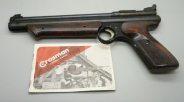 A Crosman manual Medalist II, model 1300, .22 cal.