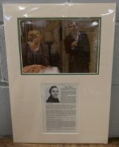 A Hattie Jacques and Eric Sykes autographed display