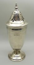 A silver shaker by Mappin & Webb, 132g