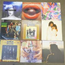 Fifteen LP records including Jack White, Madonna, Michael Jackson