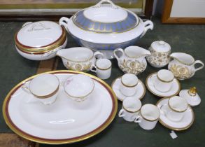 A box of china, large Spode tureen, Derby Brocade and Coalport **PLEASE NOTE THIS LOT IS NOT