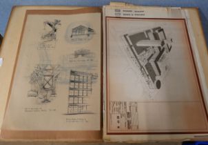 A collection of architectural drawings 19th C to 1960's