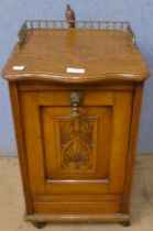 An Edwardian coal box unit