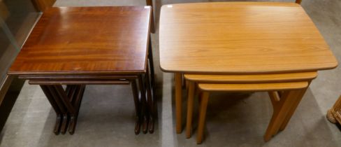 A G-Plan nest of tables and a set of Schreiber nest of tables