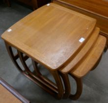 A Nathan Burlington teak nest of tables