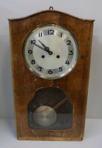 A walnut wall clock