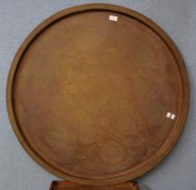 A large Persian copper charger