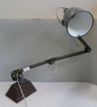 An anglepoise lamp