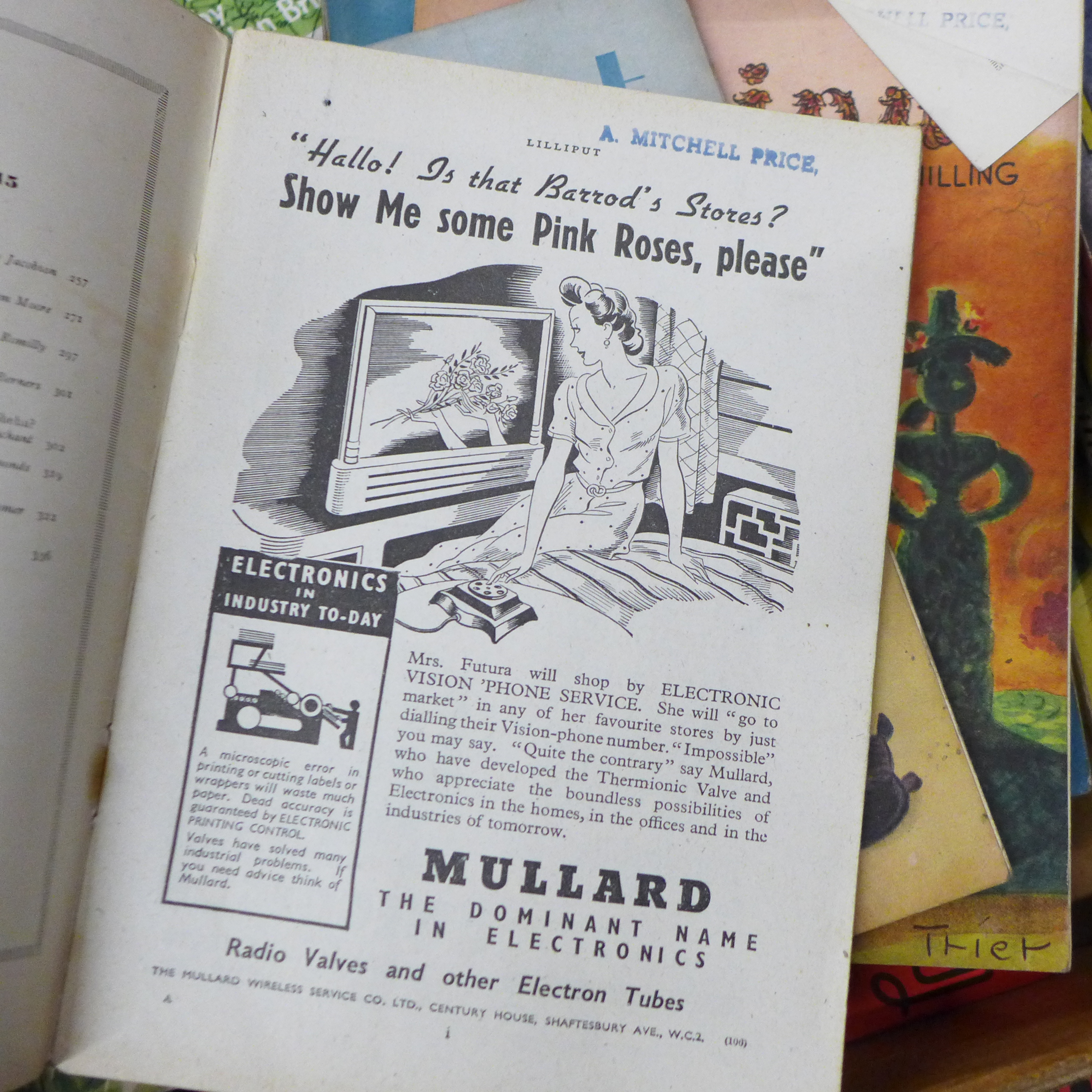 A box of Lilliput small format magazines, 1940s and later, later issues larger format and some Men - Image 9 of 9