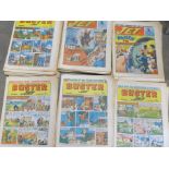 A collection of thirty-nine comics from the early 1970s, eleven Jet and twenty-eight Buster