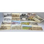 Approximately 300 circa 1909 and later postcards, many postally used