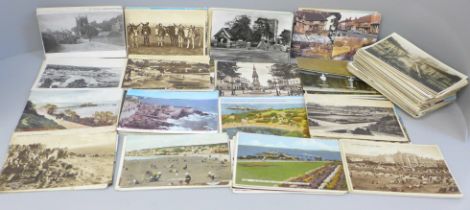 Approximately 300 circa 1909 and later postcards, many postally used