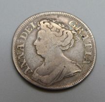 A Queen Anne shilling, 1711