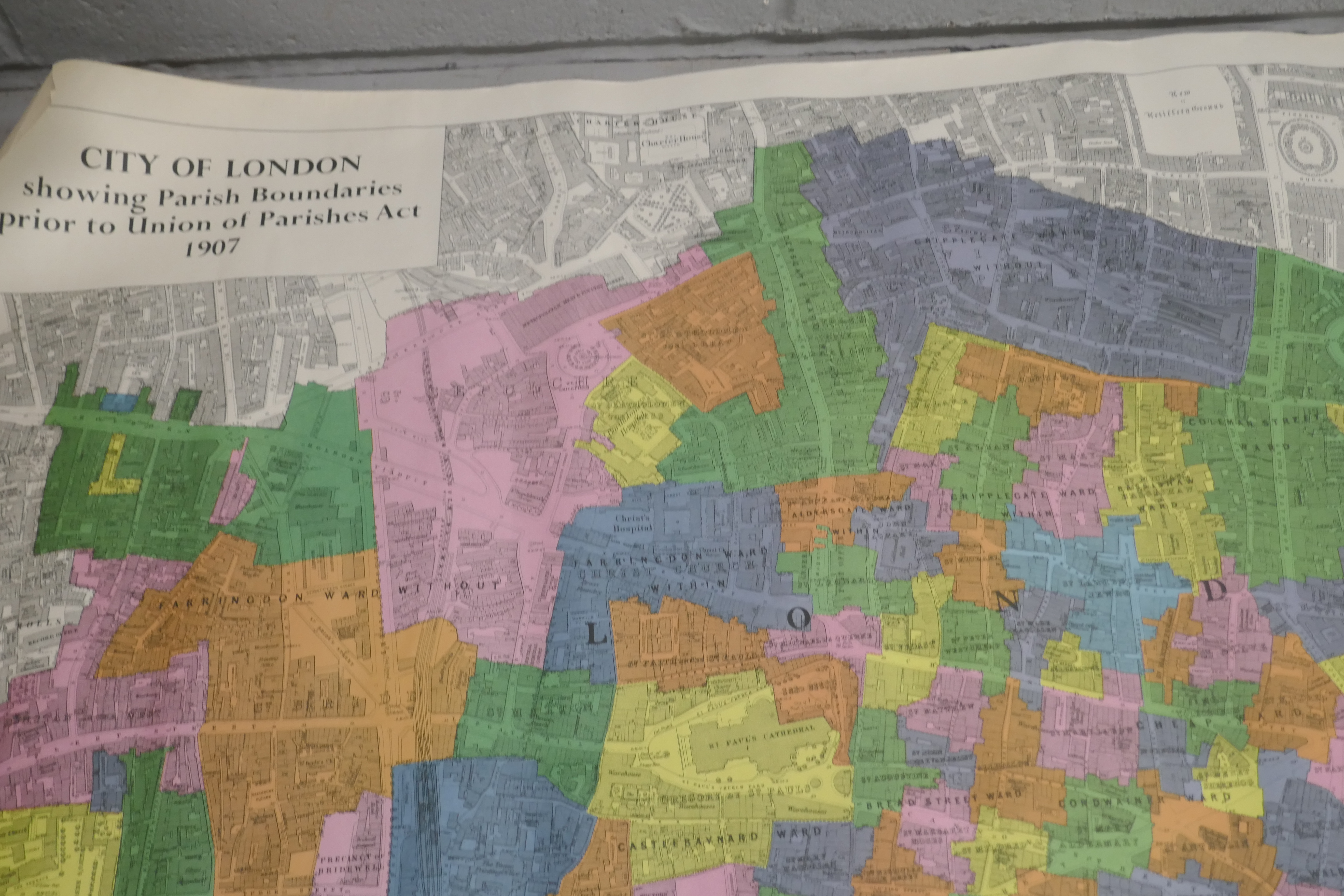 A box of rolled maps, Surrey (Guilford, vicinity of Sutton Place), others include Birmingham, - Image 2 of 3