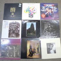 Nineteen 1980s New Wave LP records