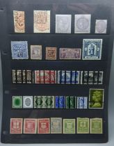 Stamps; GB back of book items on double sided stock sheet with revenue, charity stamps, training