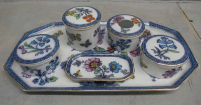 A Keeling & Co. Losol ware dressing table set **PLEASE NOTE THIS LOT IS NOT ELIGIBLE FOR POSTING AND