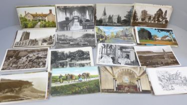 Approximately 235 circa 1905 and later postcards, many postally used including helicopters