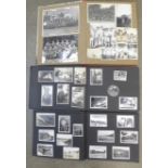 An album of RAF and Africa photographs with invitations and other items dated 1950s/60s and two