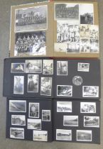 An album of RAF and Africa photographs with invitations and other items dated 1950s/60s and two