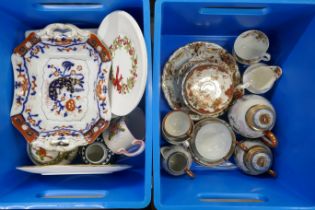 Two boxes of china **PLEASE NOTE THIS LOT IS NOT ELIGIBLE FOR POSTING AND PACKING**