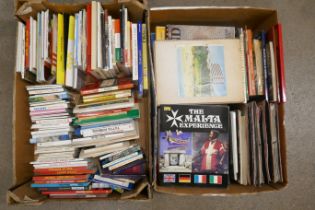 Two boxes of foreign travel books and guides **PLEASE NOTE THIS LOT IS NOT ELIGIBLE FOR POSTING