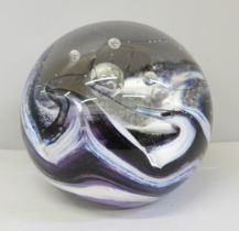 A limited edition large Caithness 'Magnum' paperweight, scratched