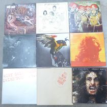 The Who, Deep Purple, Judas Priest, Budgie, Santana, Cream, Led Zeppelin, Eric Clapton, Black